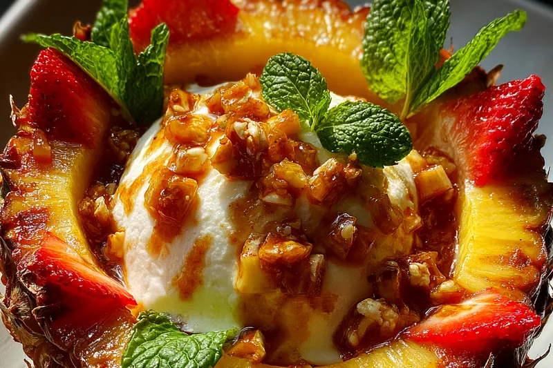 Cooking process for Tropical Pineapple Delight