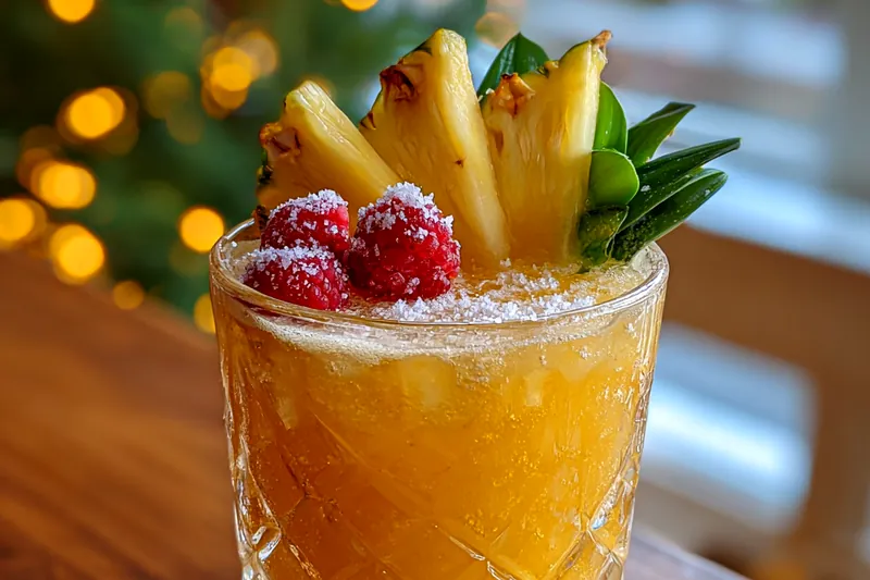 Fresh ingredients for Tropical Pineapple Punch