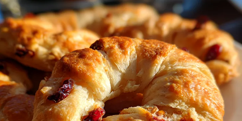 Turkey Cranberry Crescent Ring