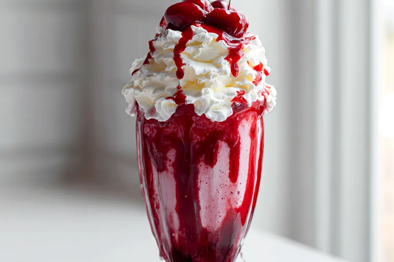 Ingredients for Vampire’s Blood Cherry Milkshake