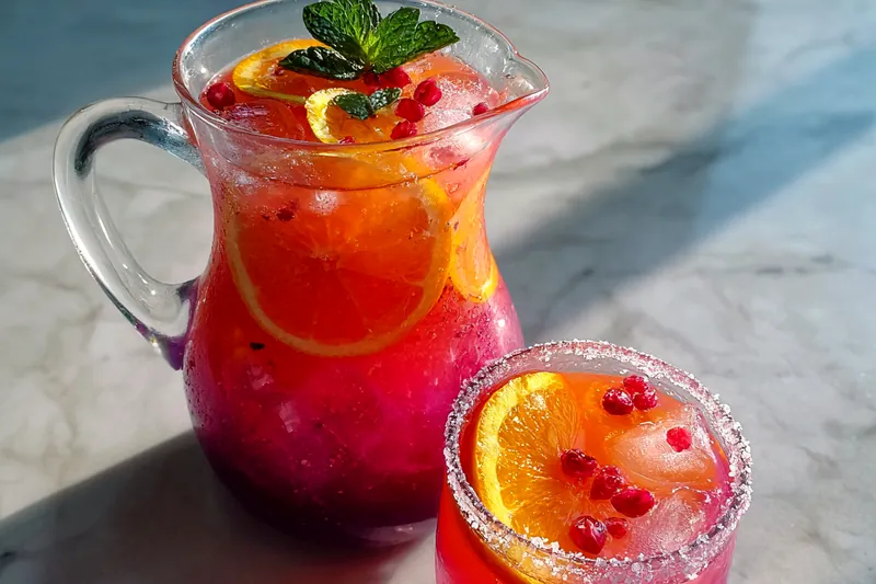 Fresh ingredients for Vibrant Citrus Party Punch