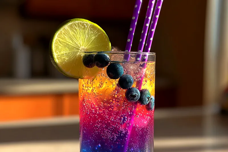 Fresh ingredients for Vibrant Glow Cocktail