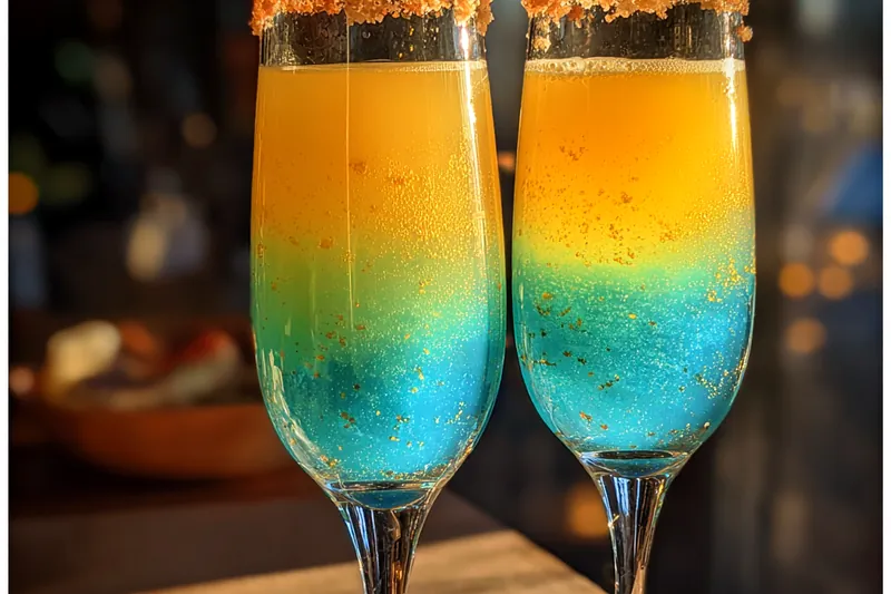 Fresh ingredients for Vibrant Layered Cocktail