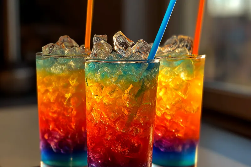 Cooking process for Vibrant Rainbow Soda