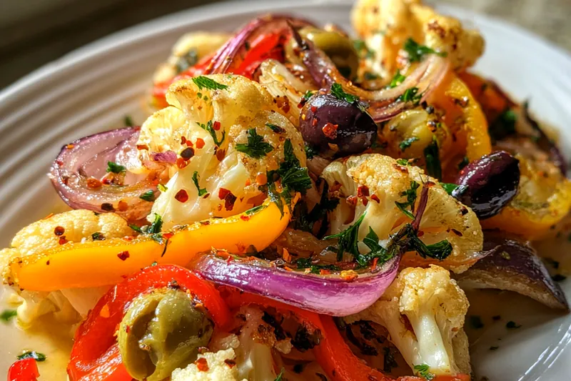 Fresh ingredients for Vibrant Roasted Vegetable Medley