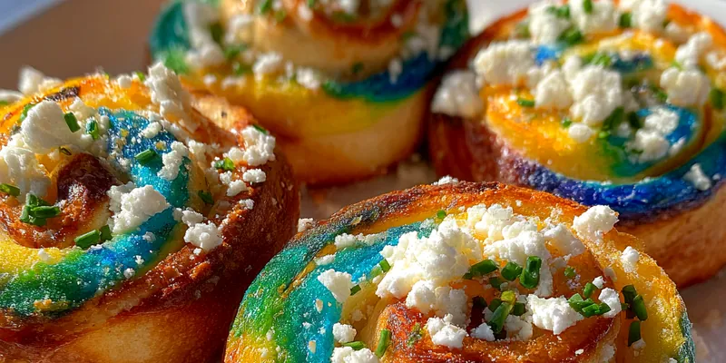 Vibrant Swirled Breakfast Pastries