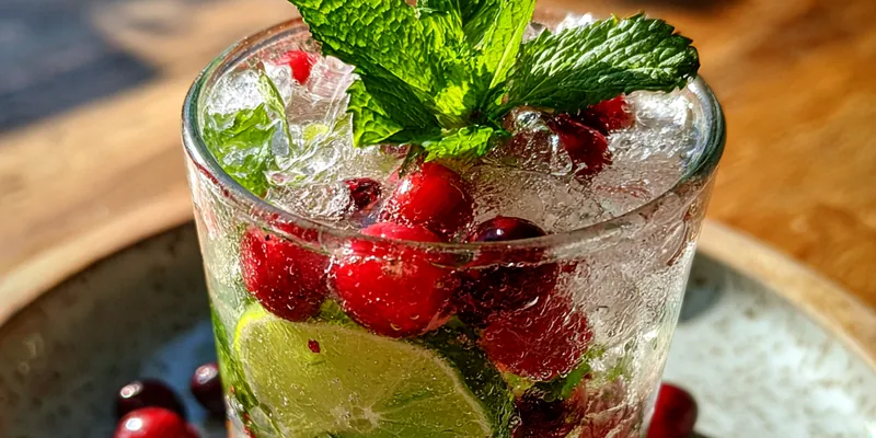 Festive Holiday Mojitos