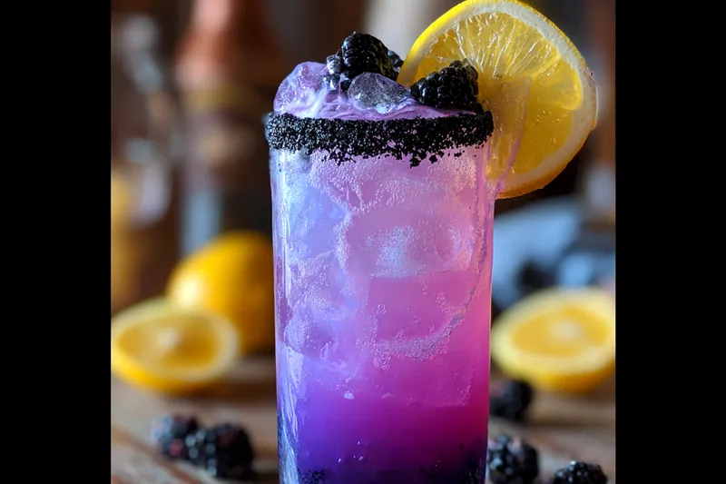 A vibrant pitcher of Enchanting Citrus Potion being poured into glasses, showcasing its refreshing color.