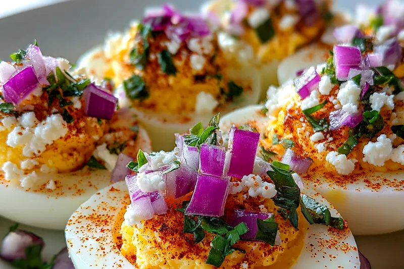 Cooking process for Zesty Mexican Deviled Eggs