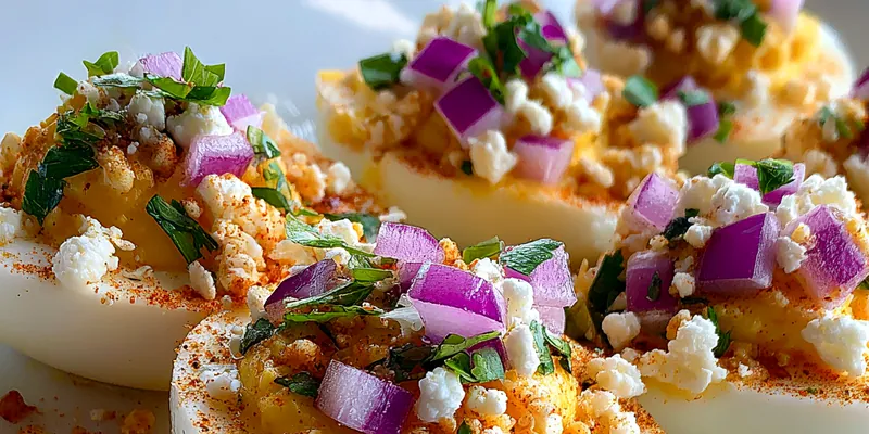 Zesty Mexican Deviled Eggs