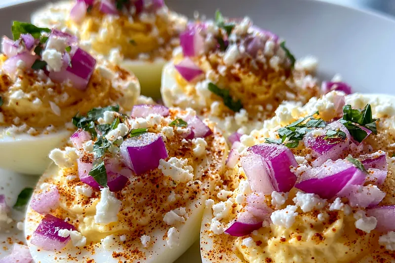 Fresh ingredients for Zesty Mexican Deviled Eggs